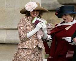 She was a guest at the wedding of Prince Charles and Camilla Parker Bowles at Windsor Castle in 2005.